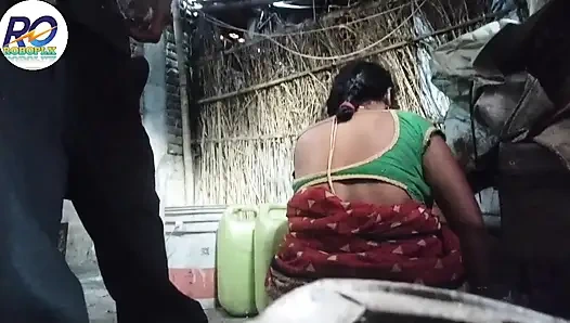 Desi Village Old Hut House with Stepbrother-in-law and Wife in Doggy Style Sex