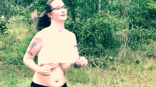 Step Mom slow mo run big tits