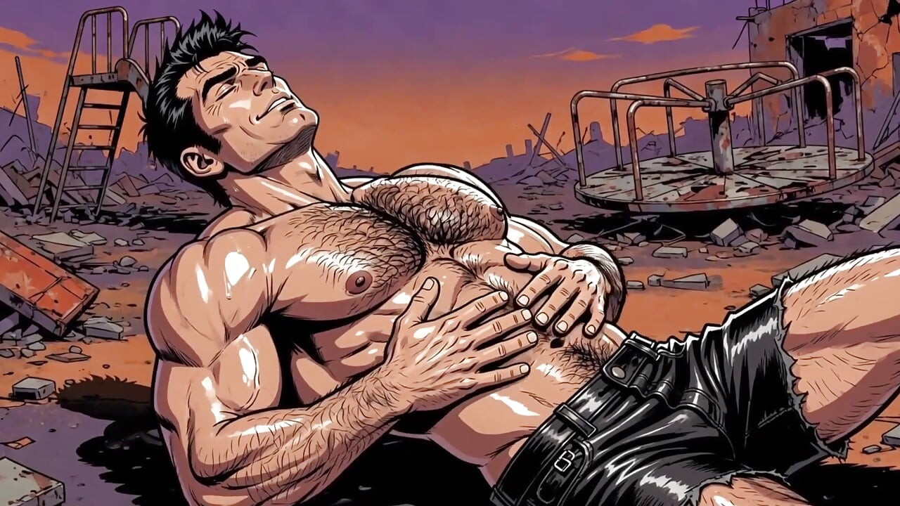 Hot Men Outdoors Animation
