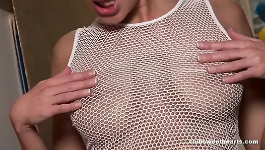 Elise cam dildosunu seviyor