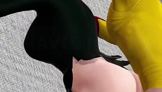 One Punch-man Fubuki and Saitama // Parody