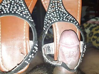 found cute  sandals in rear of customer suv