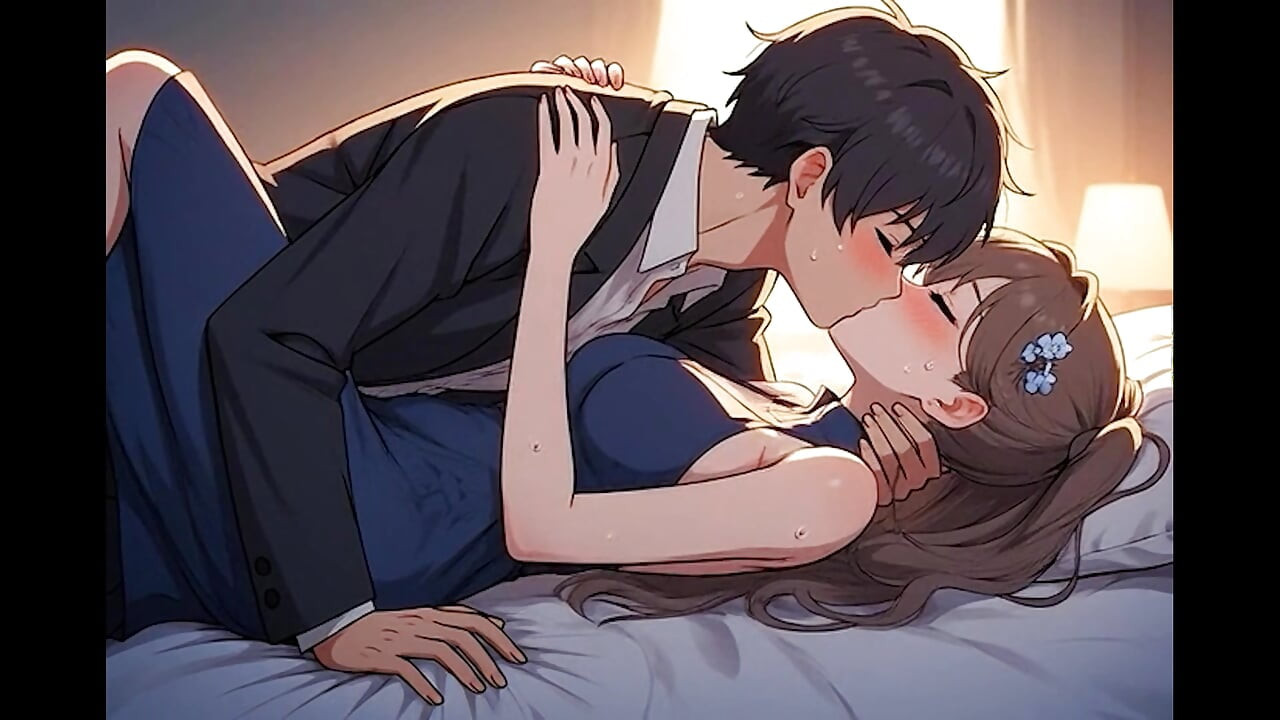 Kartun 3D pada animasi bercium rakaman dekat, kandungan kartun terhasil AI, video tanpa ditapis awek Anime Girl berusia 18 tahun
