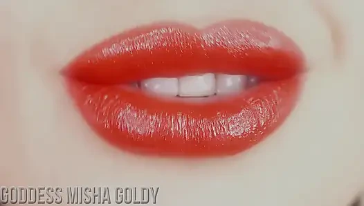 Тренируйте свое желание к моим красным губам!