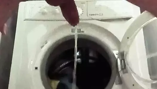 Pee in the laundry room