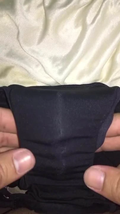 Cum inside panty gusset
