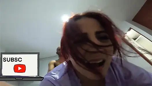 Terli sırılsıklam ateşli kız arkadaşına arkadan çekim yaptı ve onu domaltarak yüksek sesle inleyerek o kaltak götüne tokat attı - jhodez1