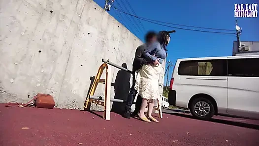 Skirt Side Tease Where Slick Grazing Turns to Instant Climax the Moment She Sinks in - 1