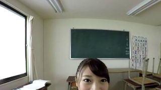ZENRA VR Japanese teacher Madoka Kouno blowjob