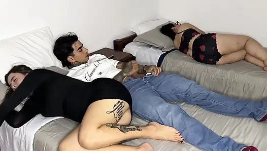 Forbidden night: my girlfriend's stepsister fucks me while she is careless