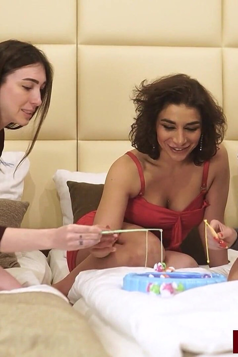 Dive Into a Sizzling Game of Strip Fishing with Margo, Fibi, and Lola Danger