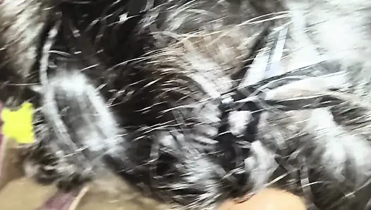 Devar's cock sister-in-law sucked and stood up