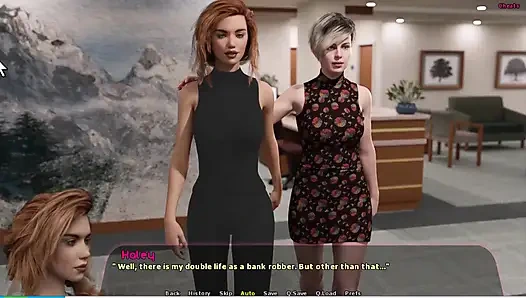 Haley hikayesi #13 - Adriana Johannes'e oral seks yaptı... Haley ve... gece dışarıda... Johannes banyoda Haley'i sikiyor