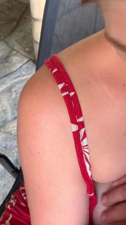 Spectacular moment from "Outdoor mutual masturbation with the neighbours wife"