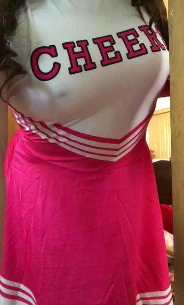 Asian Cheerleader Auditioning Dance Tease