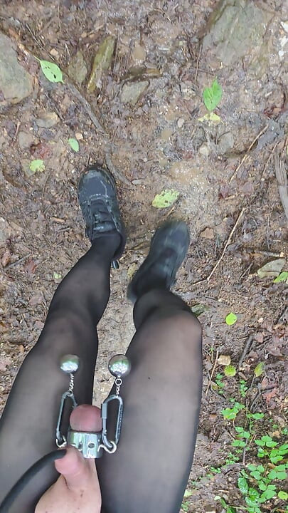 pantyhose peehole public