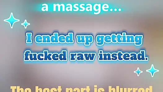 This Time I Went Too Far... Husband Paid Masseur Bred Me Raw