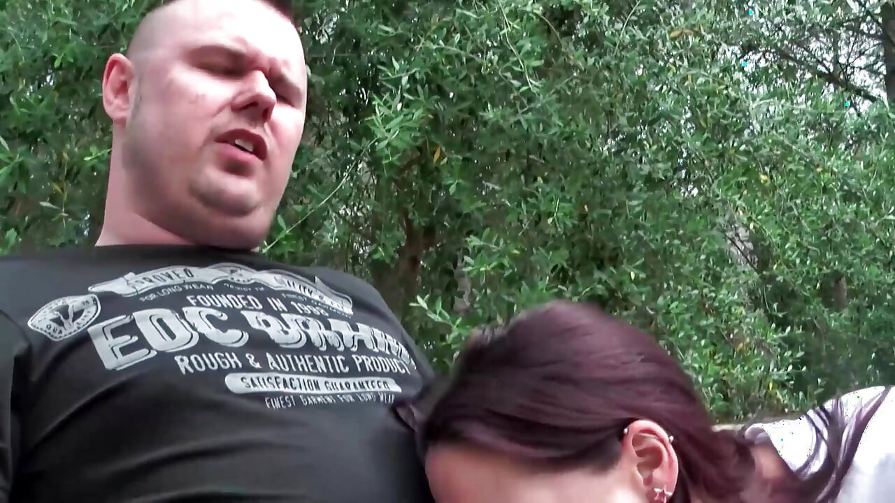 Hot German Couple Fucking on Balcony and Cumming in Mouth