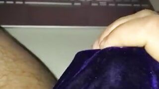 Submissive 'straight' boy in his panties cumming to cock