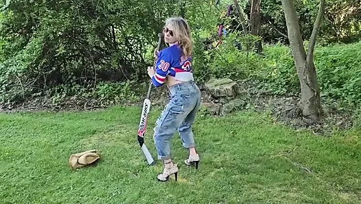 ONLY FAN leak Face Exposed Mistress Thursday Getting ready for the Game with her Big Tits bouncing