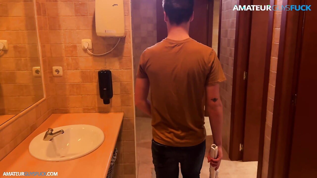 Agf014:: a Naughty Couple Sneaks off to Have Some Dirty Fun in a Public Restroom.