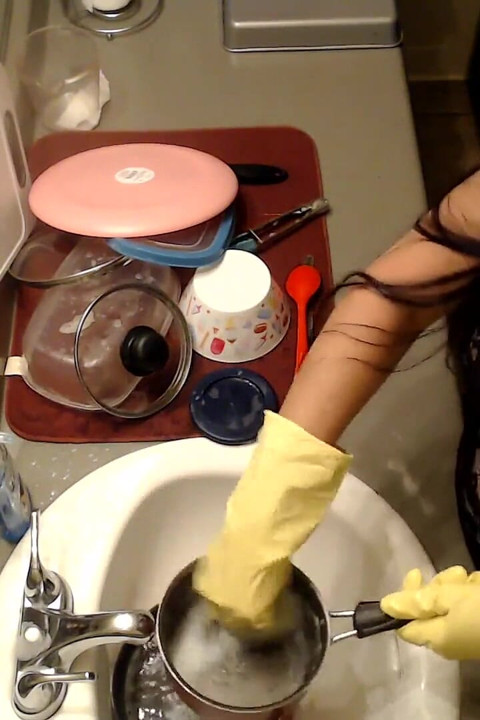 1st Time Dish Glove User
