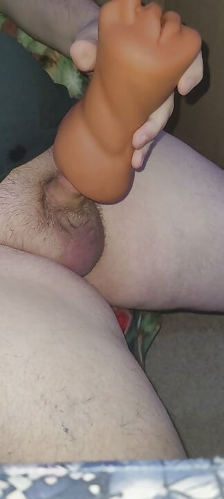 Masturbating until my small cock cums