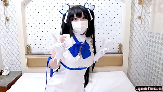 Cosplayer amatir dengan gaya heroine sangat menyukainya dan benar-benar kehilangan kendali malam ini
