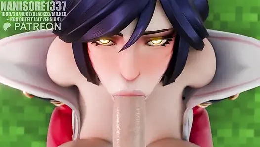 Lol Ahri Sloppy Blowjob POV Rule34 3D Animation
