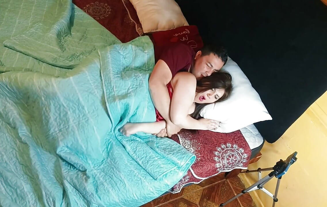 I share a bed with my stepsister, and we end up fucking.