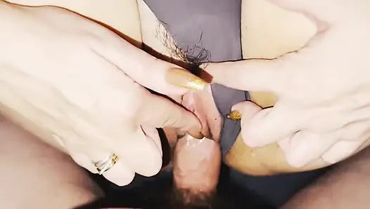 A Long-awaited Meeting with My Stepmother. After a Long Separation, I Came on Her Panties!