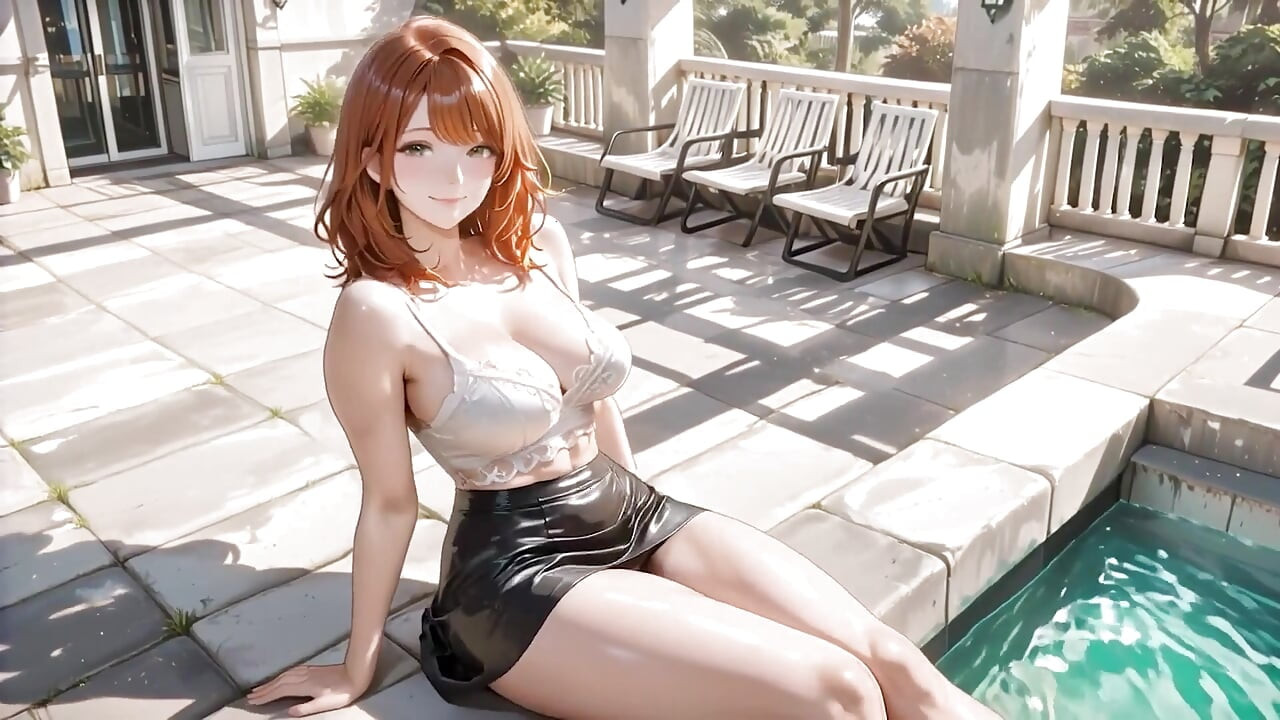 Sun-drenched Rooftop Redhead Kneels for Deepthroat Then Gets Pounded Doggy with Huge Cum on Ass