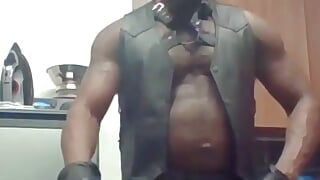 Black Leather Geared Smoke Scenes