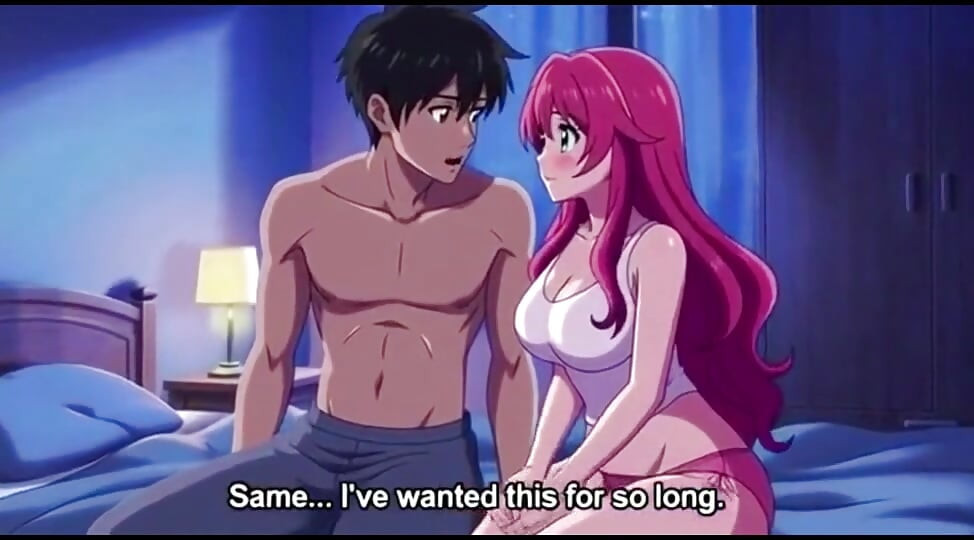 Stepsister come in stepbrother room at midnight 3D Anime