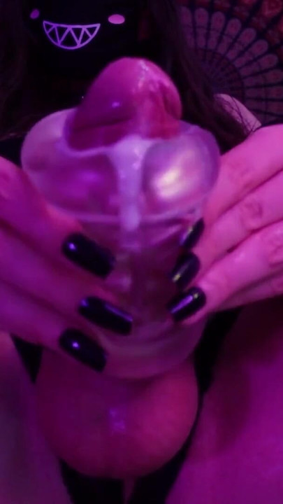 Must-share moment from "Big Dick Femboy jerks off right in front of you until cumming a big load"