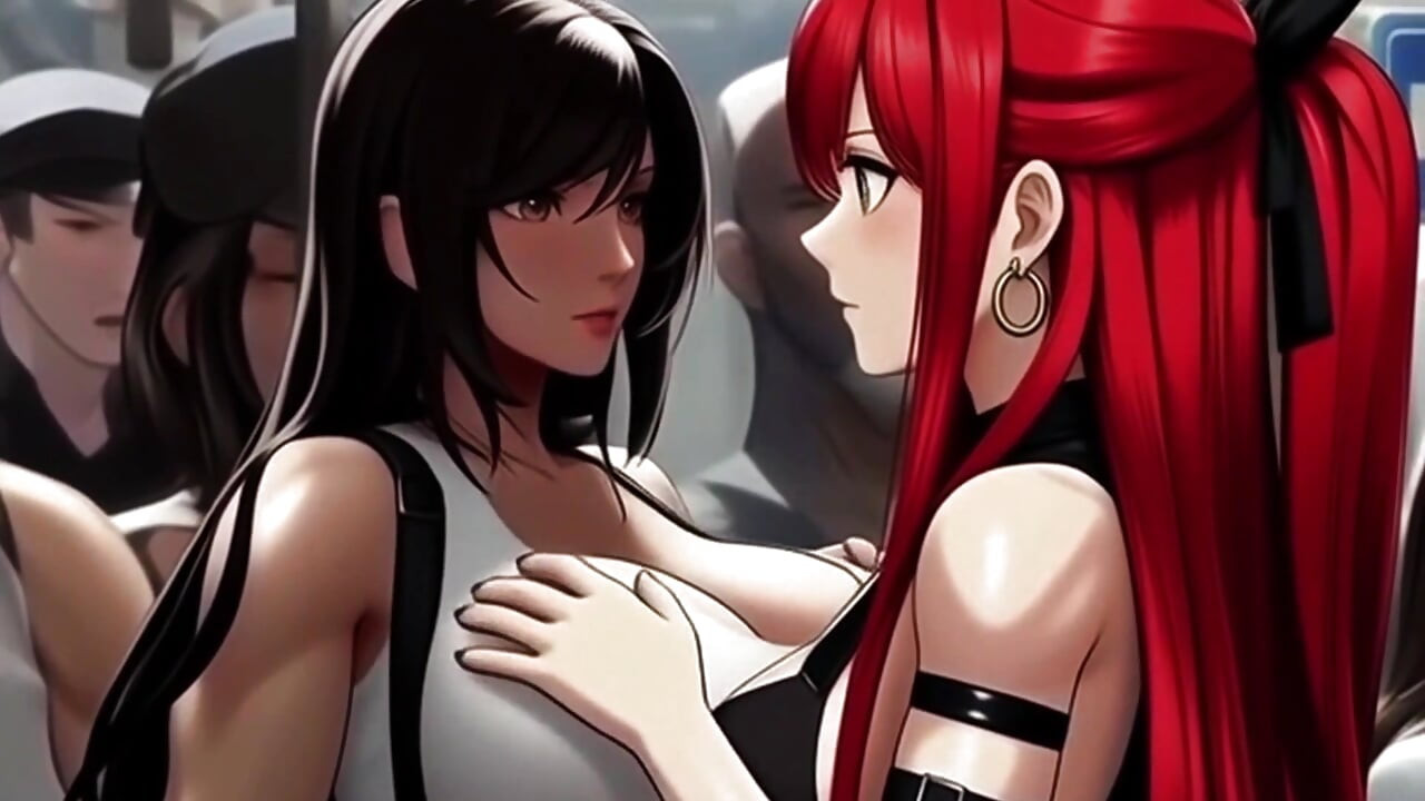 Tifa's Incredible Tits Get Noticed On The Midgar Train