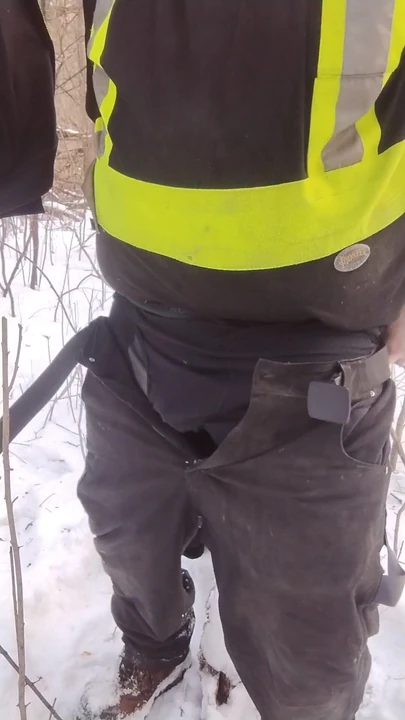 Must-see moment from "Fat autistic guy jerks & cums in forest pt. 6"