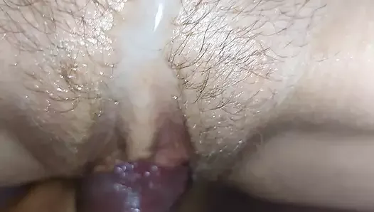 Nicki Milf gets warm shooting Cum on her pussy as well Tummy