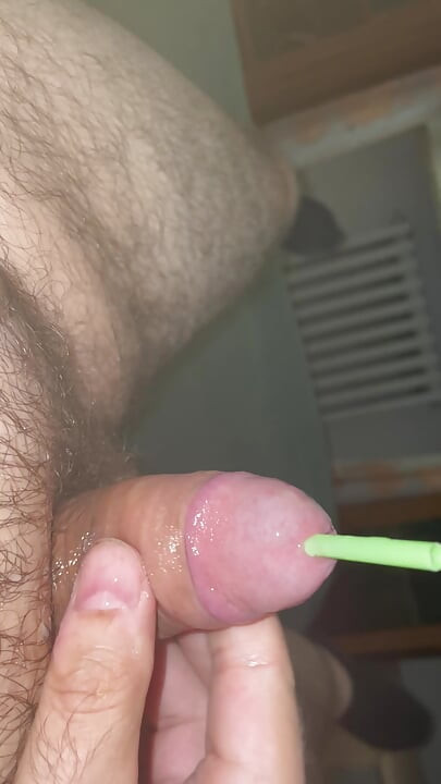 White cock tortured