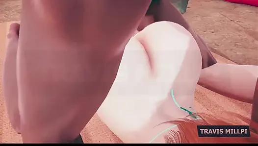 Doppelpenetration am strand