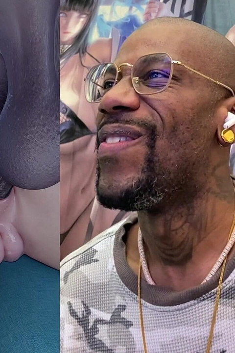 Fat Bald Pussy Teen Is Getting Her Tight Thicc Fat Ass Fucked From Behind, Sue Storm Being a Slut with This Double Penetration