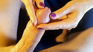 Frenulum Teasing cumshot handjob