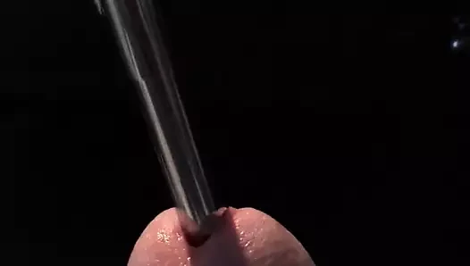 My first penis insertion sounding with a pen 2 of 2