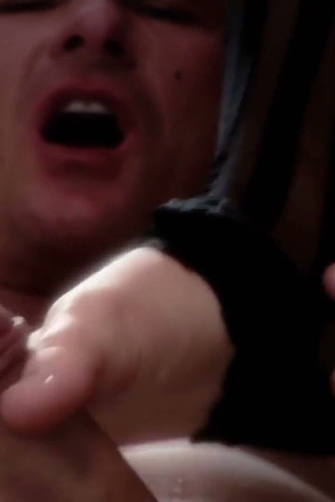His Deeply Rooted Foot Fetish Made Him Cummed Under Her Beautiful Feet Clad in Stockings