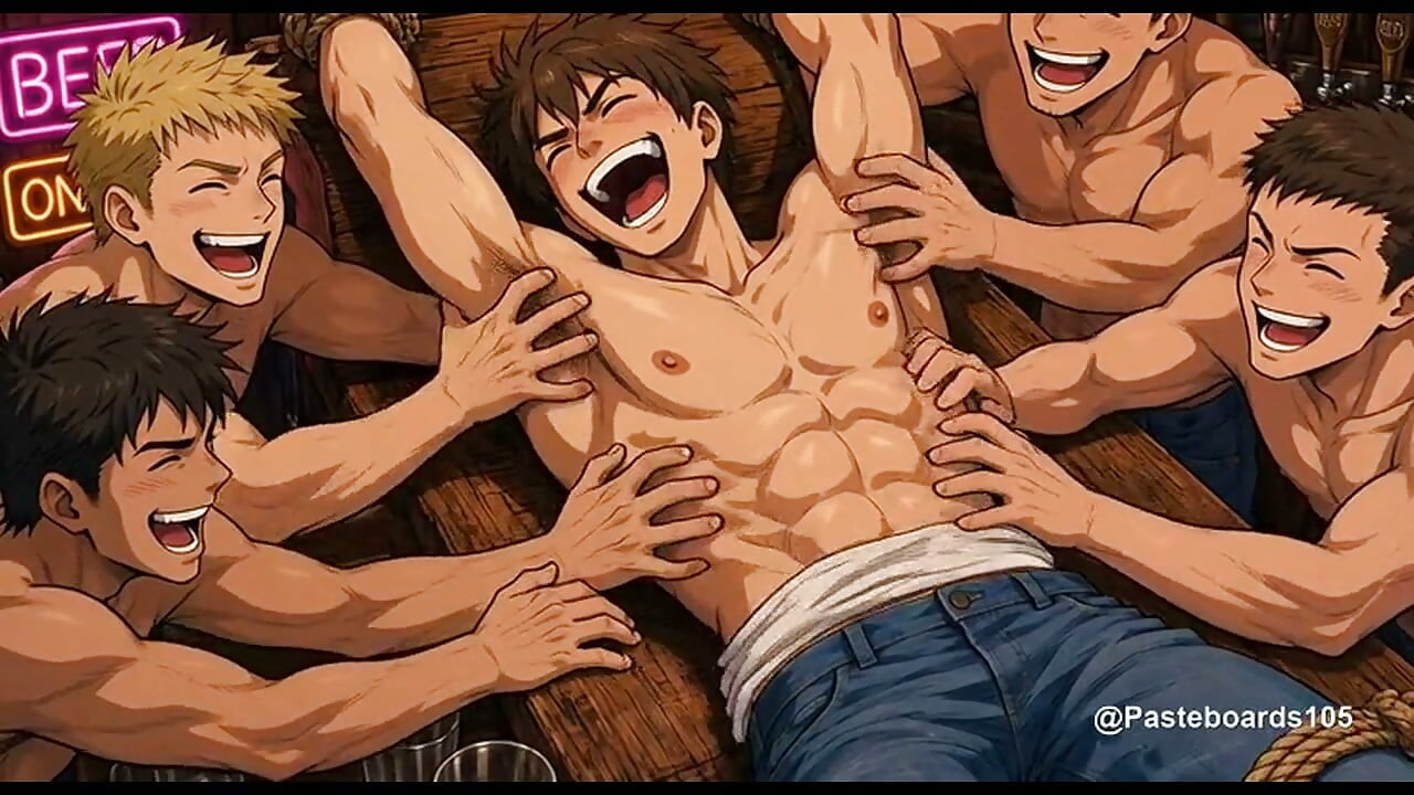 Karharc-vesztes kikötözve a bárpultnál (2D anime)