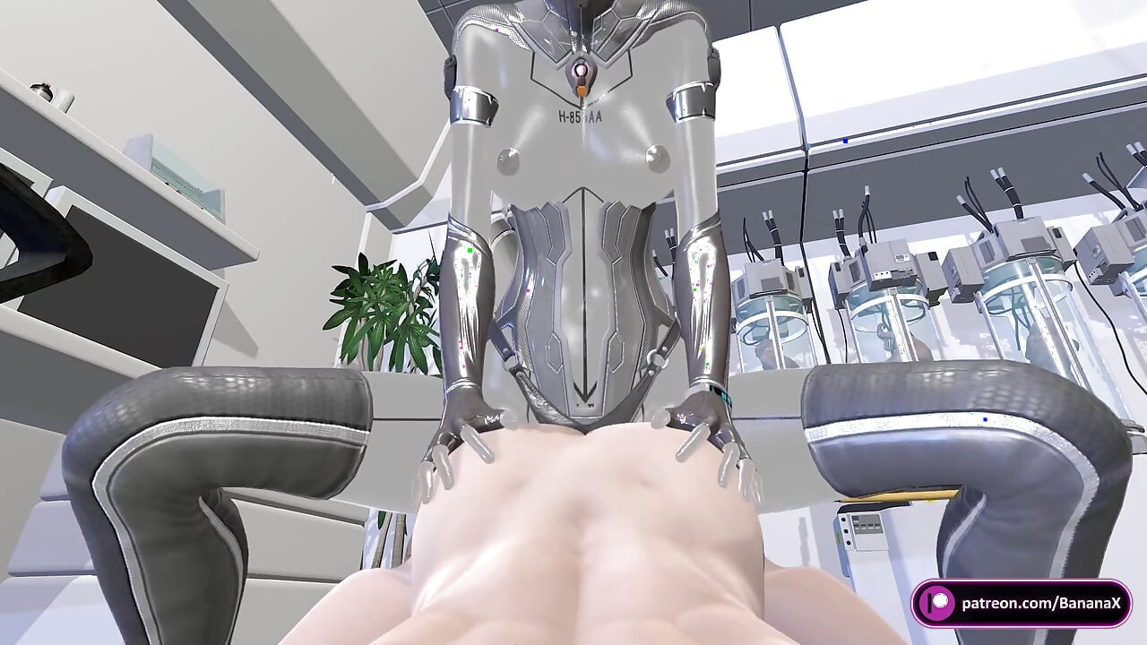 Cyber Futa Roughly Fucks Femboy Then Uses Long Vibrator on Him