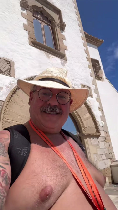 Grandpa has an amazing chest
