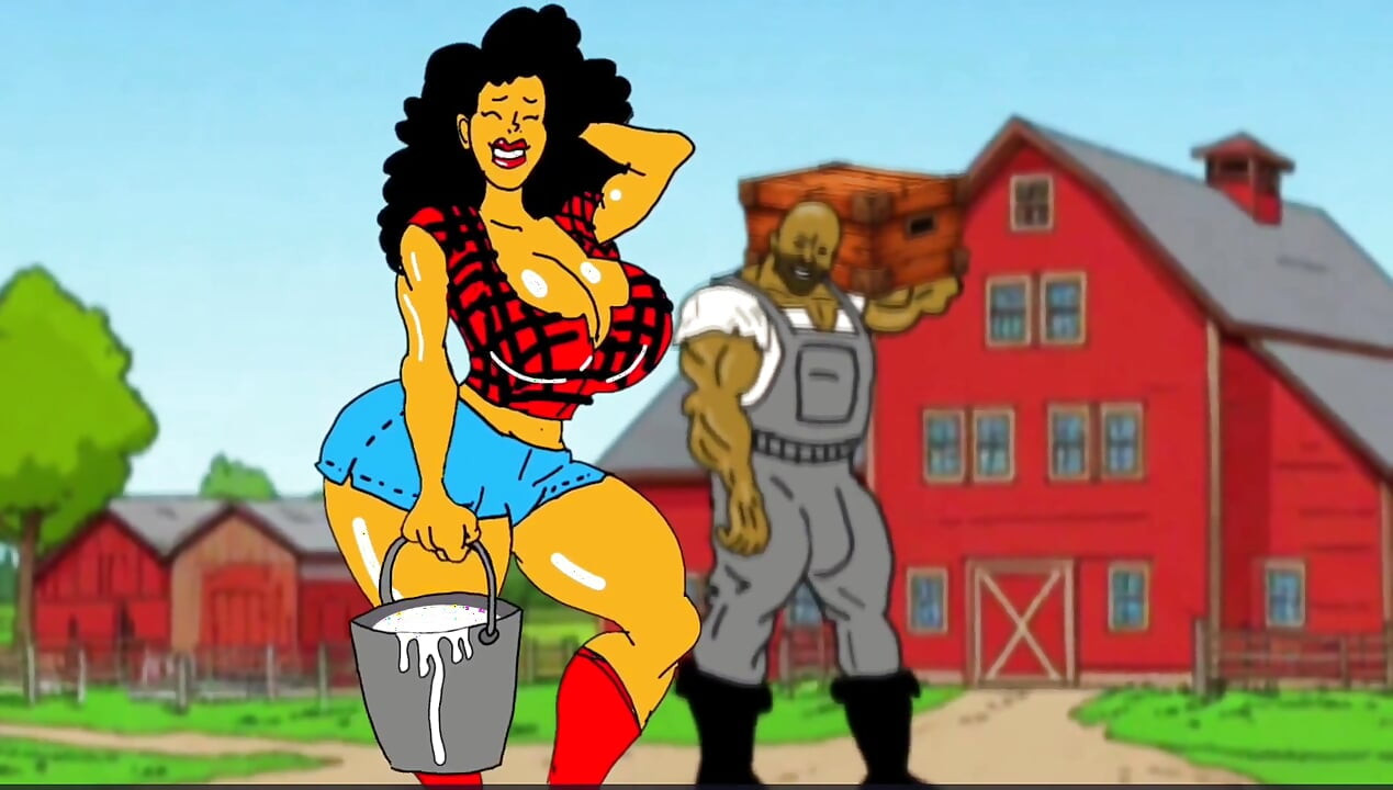 Redneck's Wife. Cartoon. Animation