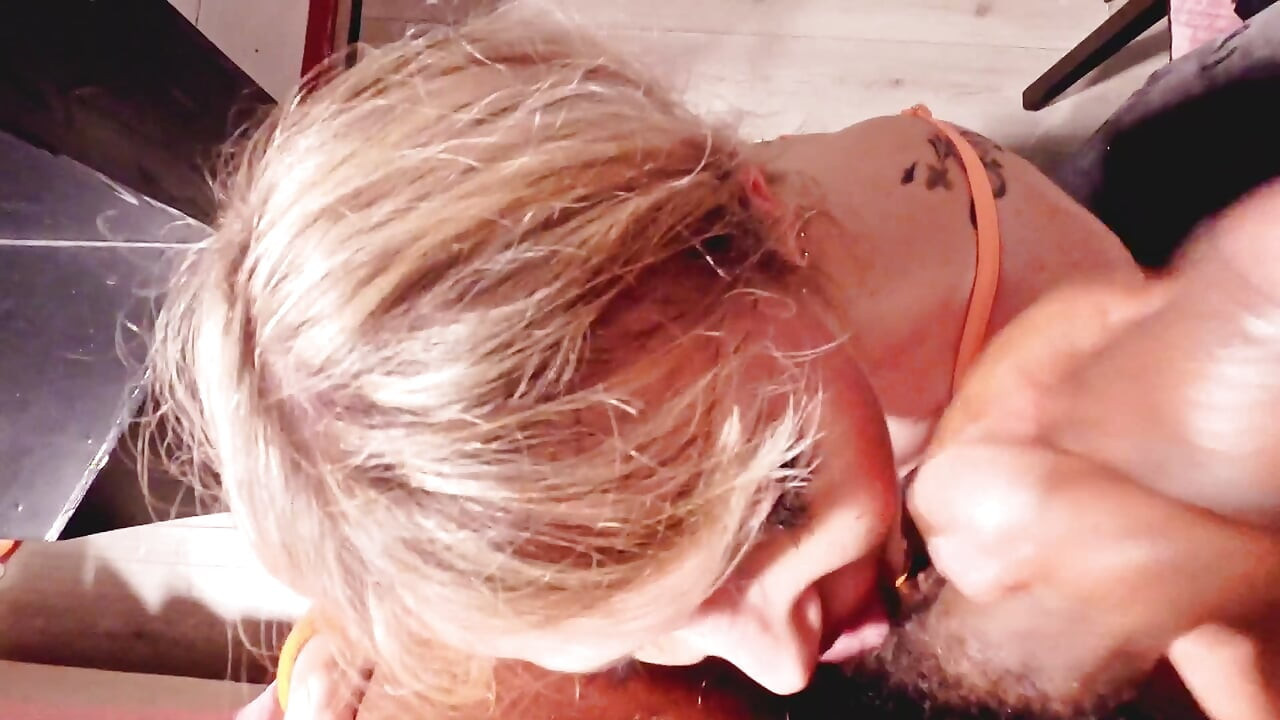 Eating Cum From a Dutch Donut