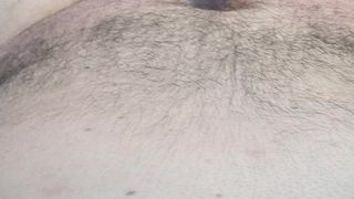 Heavy cumshot squirted over my belly